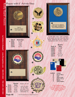 Inexpensive Plaques with 2" Activity Discs