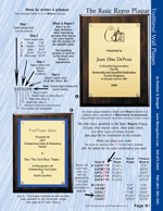 Our Basic Repro Plaques & How to Order