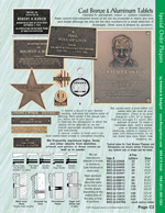 Special Order Cast Bronze & Cast Aluminum Tablets & Plates